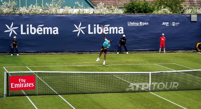 Libema Open: tennis in Rosmalen vertraagd door regen